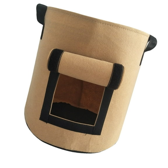 WHAMVOX Produce Growing Thickened Growth Bag Portable Potato Bag 35X35X40CM