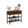 thumbnail image 3 of Convenience Concepts Country Oxford 2 Drawer Console Table with Shelves, Espresso, 3 of 7