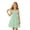 A138 Green, variant on Glisme Little Girls Dress Solid Color Short Sleeve Off The Shoulder Back To School Formal Princess Dresses For Girls