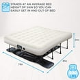 thumbnail image 5 of Ivation EZ-Bed King - Air Mattress with Frame & Rolling Case, Self-Inflating with Auto Shut-Off, 5 of 7
