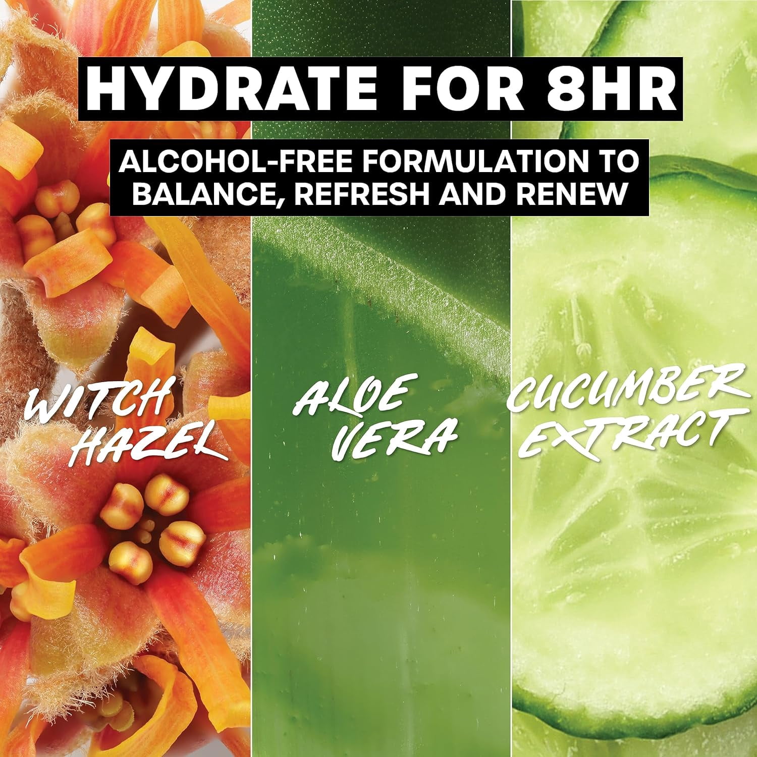 Thayers Witch Hazel Aloe Vera Formula Alcohol-Free Toner Facial Mist Cucumber 8 fl oz Pack of 3