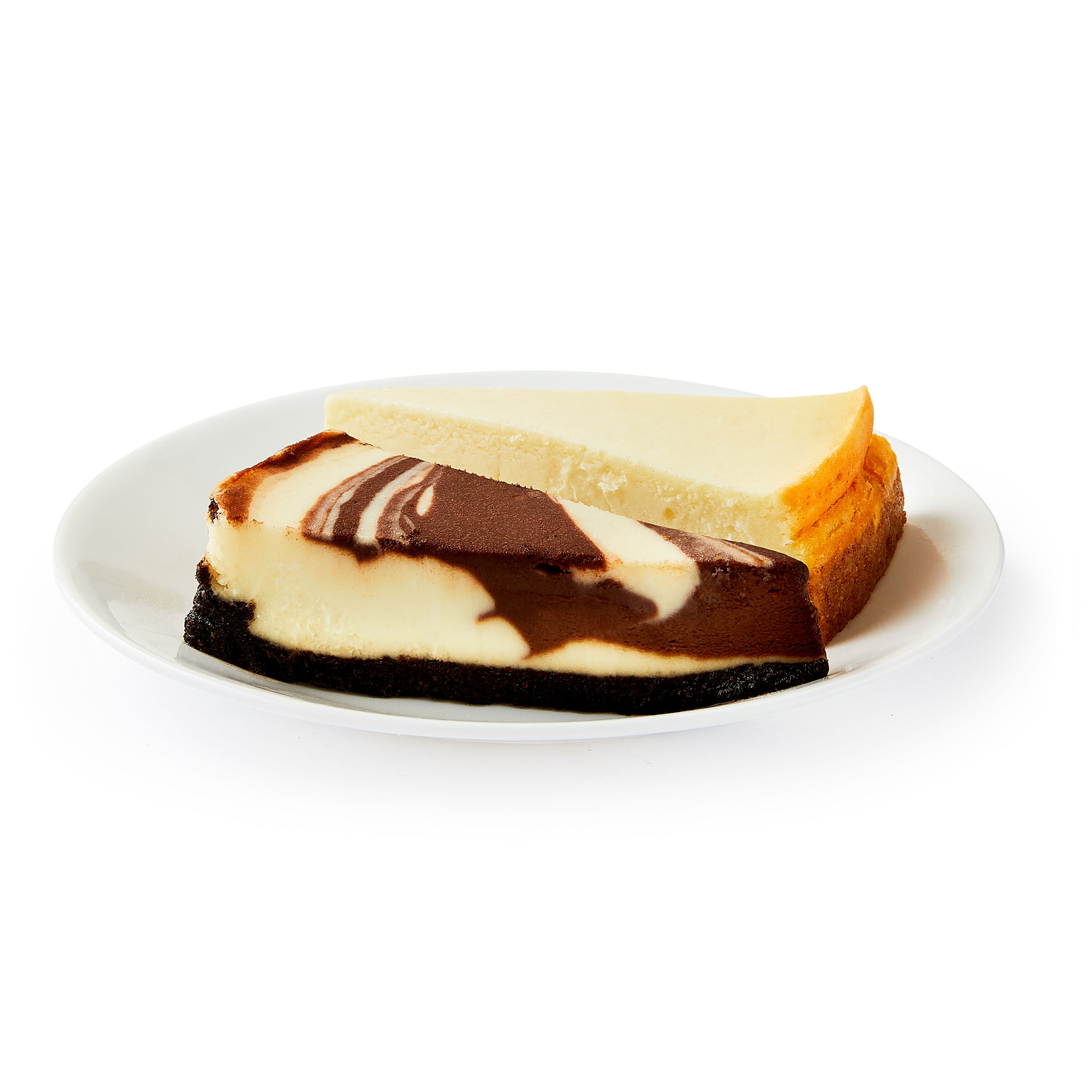 Freshness Guaranteed New York Style & Chocolate Marble Cheesecake, 6 oz, 2 Slices