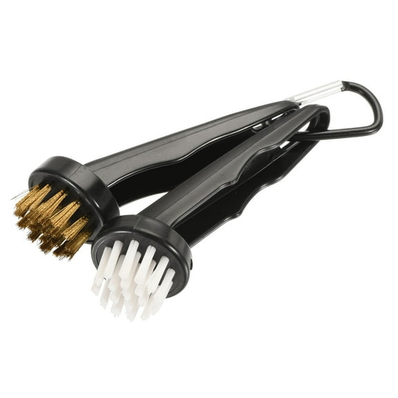 Uxcell Golf Club Brush 2 Style Portable Retractable Dust Groove Cleaner Black 2 Pack