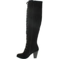 thumbnail image 2 of Forever Camila-48 Women's Chunky Heel Lace Up Over The Knee Brown High Riding Boots, 2 of 2