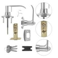 thumbnail image 3 of Miangastore 1 Ensemble de Serrure de Porte Bouton de Porte Intérieur Serrure de Porte de Chambre Serrure de Porte de Sécurité Bouton de Porte d'Entrée avec Serrure, 3 of 9