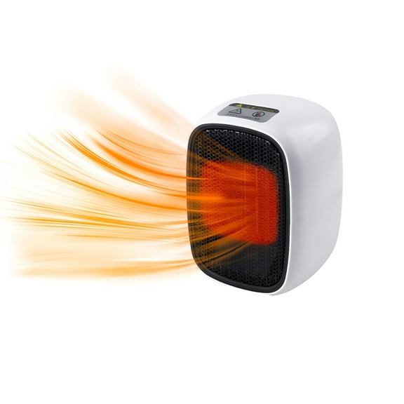 HIBIBUD 2026 New Battery Powered Heater and Fan Combo Portable 500W Heater Electric Warmer Warm & Cool Fan Heating Winter Heater for Bedroom,Office,Workshop,Dorm,Rv