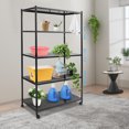 thumbnail image 4 of Adjustable Kitchen Storage Rack with Wheels, Storage Rack, 5 Tier Storage Rack, 4 of 19