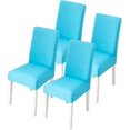 thumbnail image 1 of CANDeal 4PCS Dining Room Chair Covers Slipcovers Set, Spandex Fabric Fit Stretch Removable Washable Short Kitchen Chair Covers Protector for Dining Room, Hotel, 1 of 4