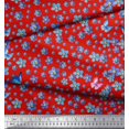 thumbnail image 3 of Soimoi Crepe Silk Fabric Butterfly & Flower Print Fabric by the Yard 42 Inch Wide, 3 of 3