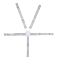 thumbnail image 3 of Correas para silla alta, arnés ajustable de 5 puntos, cinturón de seguridad para bebé con hebilla para cochecito, color blanco, 3 of 14