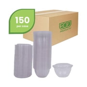 Eco-Products EP-SB18 5.5 in. x 2.3 in. 18 oz. Renewable and Compostable Plastic Containers - Clear (150/Carton)