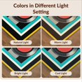 thumbnail image 7 of Design&I 9'x12' Washable Area Rug Wet Record Vinyl Music Cd Retro Groovy Concentric Tapete Redondo for Great Room, Large Living Giant Skid-Resistant, 7 of 7