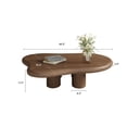 thumbnail image 3 of ENSHUI Solid Wood Coffee Table, 48.5 Inches, Modern Design, Easy Assembly, 3 of 9