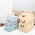thumbnail image 6 of Unique Bargains Fabric Storage Cube Storage Bin Storage Basket Yellow 21.5*13.5*12in, 6 of 7