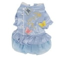 thumbnail image 1 of Pet Chinese Style Clothes Spring and Summer Embroidered Skirt Dog Cheongsam Clothes Suitable for Puppy CatM, 1 of 14