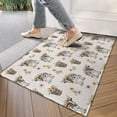 thumbnail image 4 of White Buffalo Pattern Door Rugs,Washable Non Slip Door Mats Indoor,Decorative Door Mats,Entry Mat Indoor for Entrance,Bedroom,Kitchen,Bathroom,17"x30", 4 of 6