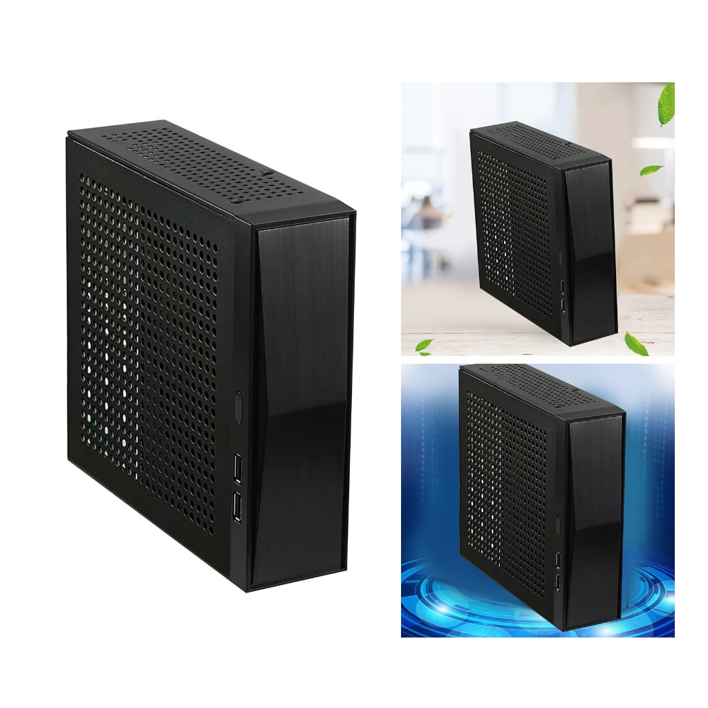 WINDLAND ITX Computer for Case FH05 Mini Desktop for Case Industrial Control Home Theater PC Gaming for Case Horizontal Metal Des