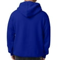 thumbnail image 5 of Zimjoy Men's Fleece Hoodie Basic Casual Loose Hooded Fleece Sweatshirt with Pocket Long Sleeve Drawstring Cozy Pullover Sweatshirts, Royal Blue S, 5 of 5