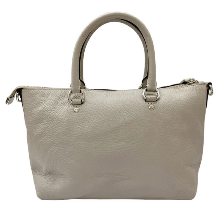 Pre-Owned COACH Mini Emma Satchel Bag F31466 Grey Leather Handbag