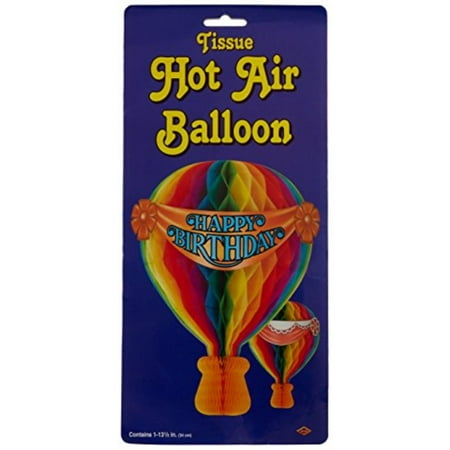 Tissue Hot Air Balloon Party Accessory (1 count) (1/Pkg)