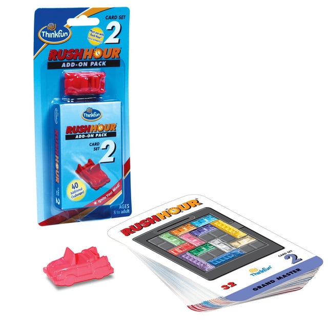Juego de rompecabezas ThinkFun Rush Hour 2 con 40 desafíos