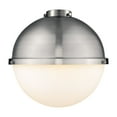thumbnail image 3 of Innovations Lighting  Edison Hampden - 1 Light 13" Cord Hung Pendant Matte White/Brushed Satin Nickel, 3 of 5