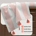 thumbnail image 5 of HEIRLOOM COMFORT Light Orange Decorative Dotted Kitchen Towels 16x26 Inch, 3 Pack, Soft, Ultra Absorbent, Fast-Dry, 100% Cotton Dish Towels with Tassels for Everyday Use, Cleaning, and Drying Dishes, 5 of 7