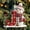 Snowman, variant on Christmas Snowman 26 Letters Decor Ornament, Acrylic Flat Red Hat Snowman Snowflake Winter Wonderland Ornaments, 2D A to Z Initial Letters, Personalized Snowman Alphabet Letters Hanging Decor,8 cm