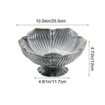 thumbnail image 3 of Ontiwes Tall-Legged Fruit Bowl, Pedestal Snack & Candy Tray, Plastic Serving Dish with Petal Edge, 1 Piece, 10.04 x 4.72 Inches, 3 of 6