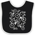 thumbnail image 3 of Inktastic White Big/small Bikes Boys or Girls Baby Bib, 3 of 4