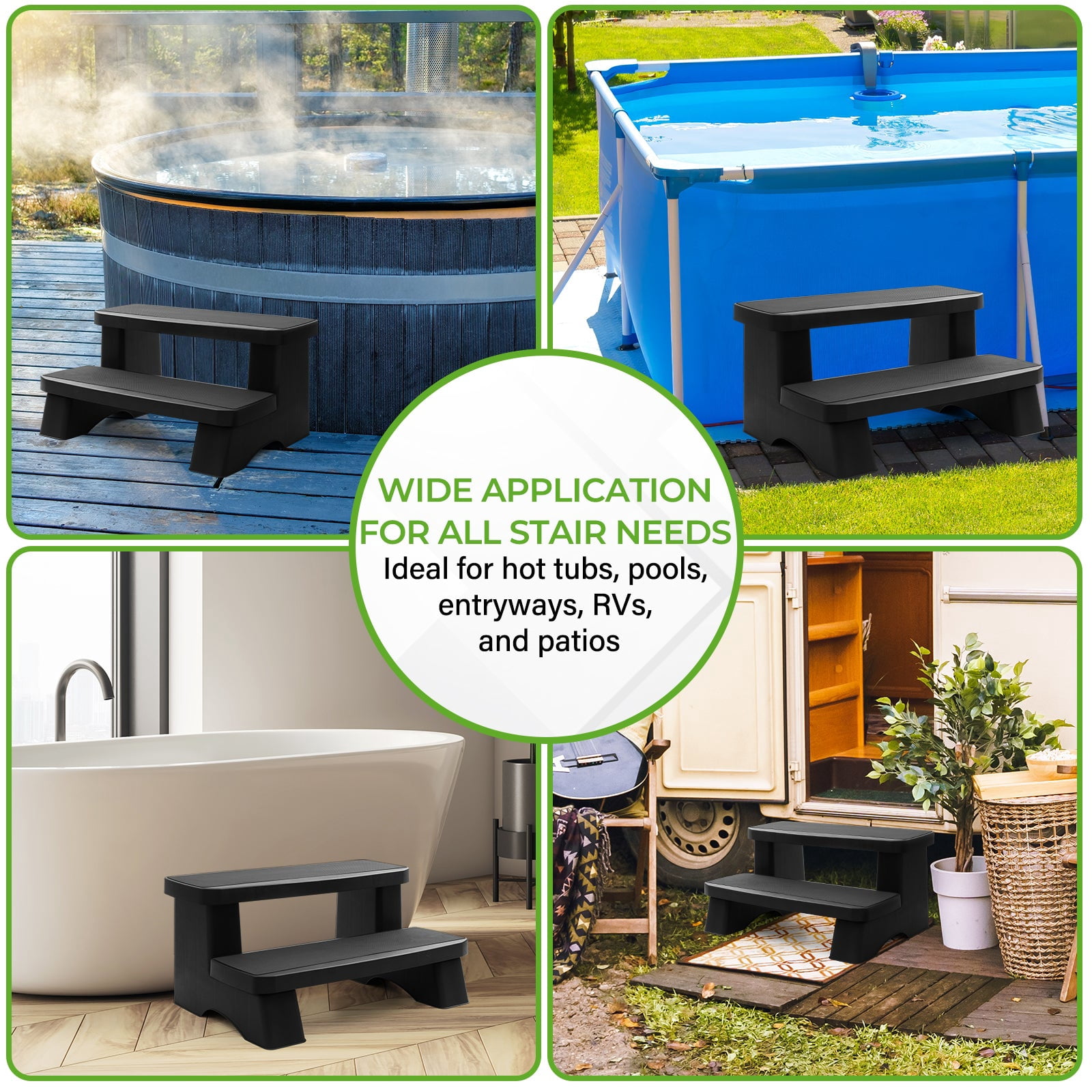 Heavy Duty Non-Slip Spa Steps