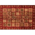 thumbnail image 1 of Ahgly Company Indoor Rectangle Abstract Orange Modern Area Rugs, 2' x 3', 1 of 4