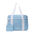 thumbnail image 2 of Bolso de hombro japonés para niñas, bolso para compras, paseo de perros, gran capacidad, 33 cm x 22 cm x 10 cm, cremallera, multifunción, Azul Sunnimix Bolso de uniforme, 2 of 8