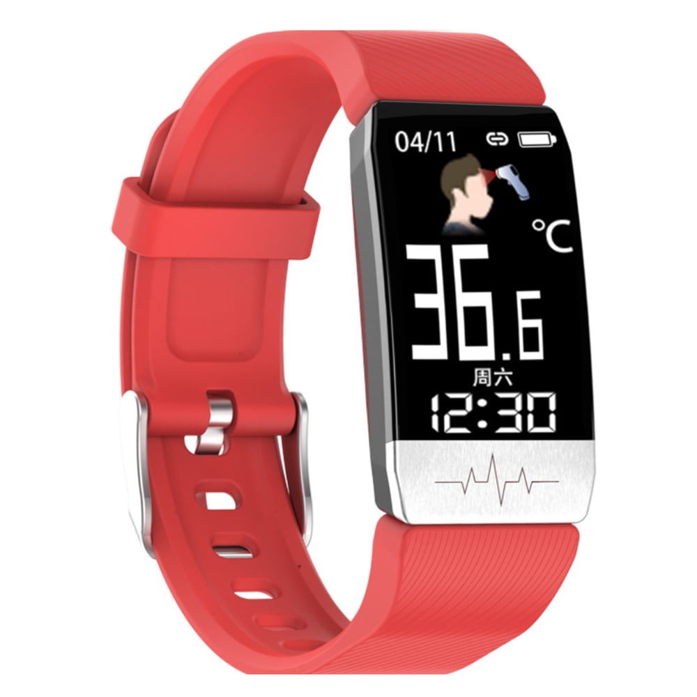 Yeacher T1S Body Temperature Detection Intelligent Bracelet Multi-Function  Body Health Monitor IP67 Waterproof Sport Bracelet