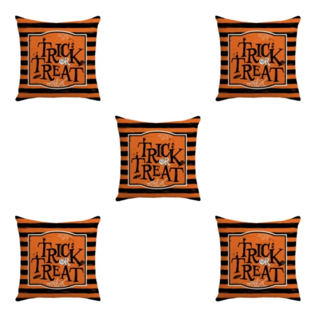 Funda de almohada de Halloween Wosthever resistente a las arrugas decoración de cojín XM275-4