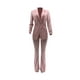 thumbnail image 5 of SAYOO Office Lady Traje de 2 piezas Slim Fit Color sólido Mujeres Blazer y conjunto de pantalones de trabajo para ropa casual Fiesta de negocios SAYOO  Moda, 5 of 8