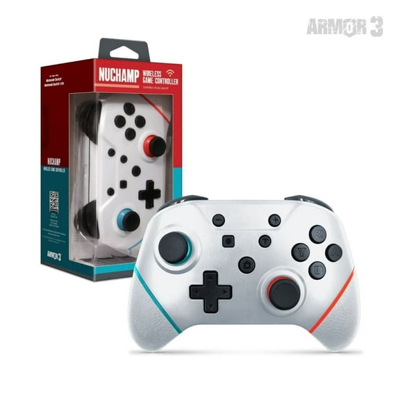 "NuChamp" Wireless Game Controller For Nintendo Switch®/ Nintendo Switch® Lite (White) - Armor3