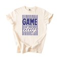 thumbnail image 4 of Game Day Striped Shirt for Women & Teen Girls Retro Football Season Comfort Colors Graphic Tee - Blue on Ivory Shirt, Adult 2X-Large, 4 of 5