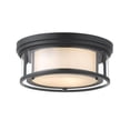 thumbnail image 1 of Z Lite 426F16-MB 16 in. Willow 3 Light Matte Black Flush Mount Ceiling Light, 1 of 1