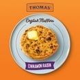 thumbnail image 3 of Thomas' Cinnamon Raisin English Muffin, 6 count, English Muffins, 13 oz Tray pack of 2, 3 of 3