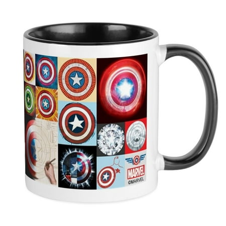 

CafePress - Captain America 75Th Anniversary Collec Mug - Ceramic Coffee Tea Novelty Mug Cup 11 oz