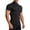 Black, variant on Training Tees for Men Summer 1/4 Zip Stand Collar Gym Bodybuilding Muscle T Shirt Short Sleeve Casual Quick Dry Top Blue XL
