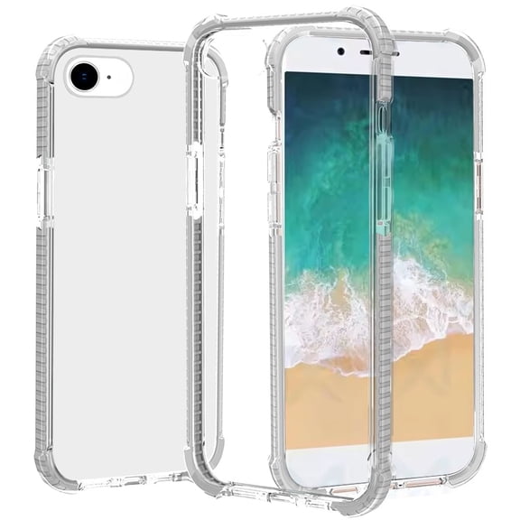 For iPhone 17E / 16E / SE4 Acrylic Tough 2.5mm Transparent ShockProof Hybrid - White