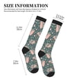 thumbnail image 2 of Compression Socks For Women And Men - Hedgehogs And Flowers Compression Socks Circulation For Workout, 2 of 2