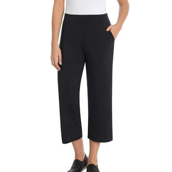 Sentimental New York Women's Pull-on Crop Pants, Black XL - NEW