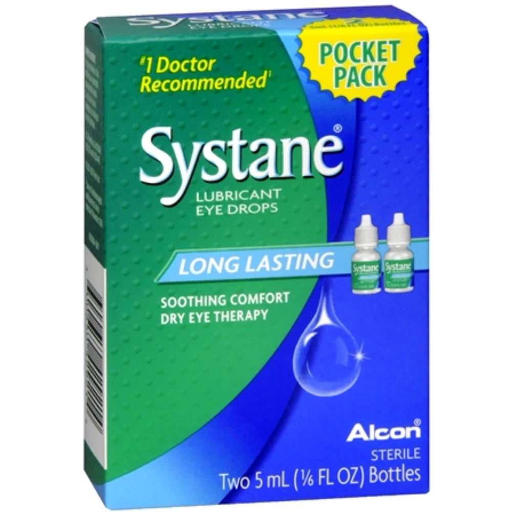 Alcon Systane Eye Lubricant Drops, 5 mL, 2 Count
