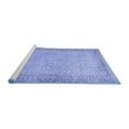 thumbnail image 2 of Ahgly Company Machine Washable Indoor Square Persian Blue Traditional Area Rugs, 7' Square, 2 of 4