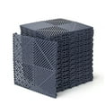 thumbnail image 2 of 25Pcs Grey 15.75''x15.75'' Interlocking Garage Floor Tiles Vented Water Drainage, 2 of 10