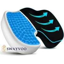 Swayvoo Memory Foam Cushion Gel Seat Cushion for Tailbone Relief – Office Chair Cushion