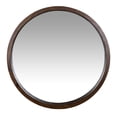 thumbnail image 1 of homeroots bed & bath 389859 Simple Modern Dark Brown Round Wall Mirror, 1 of 1